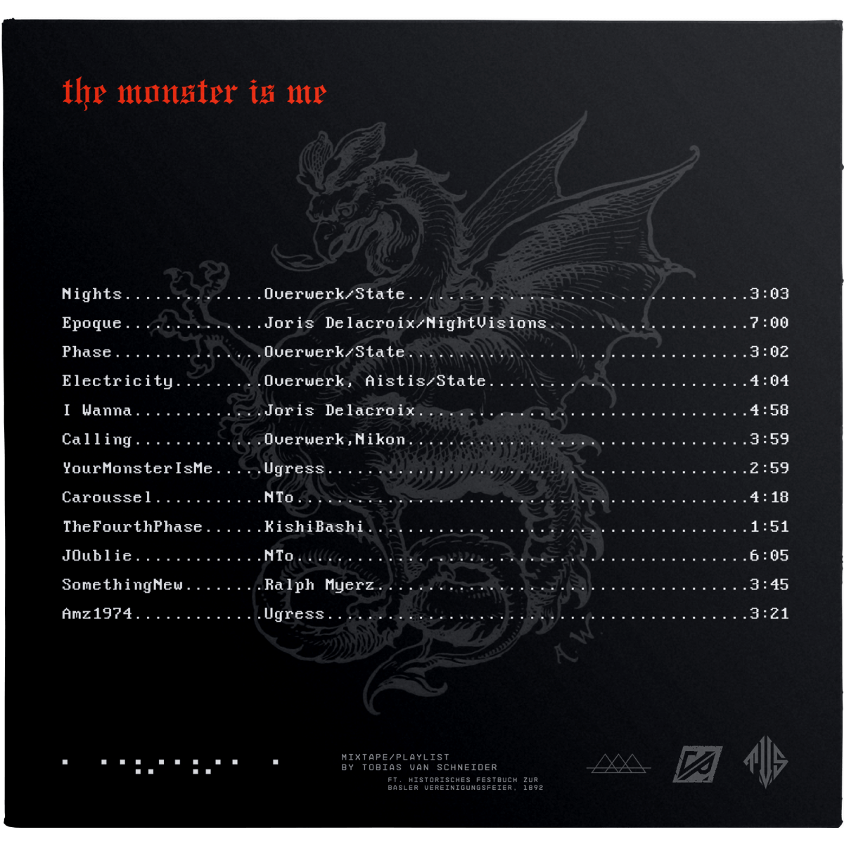 The monster is me — mixtape cover