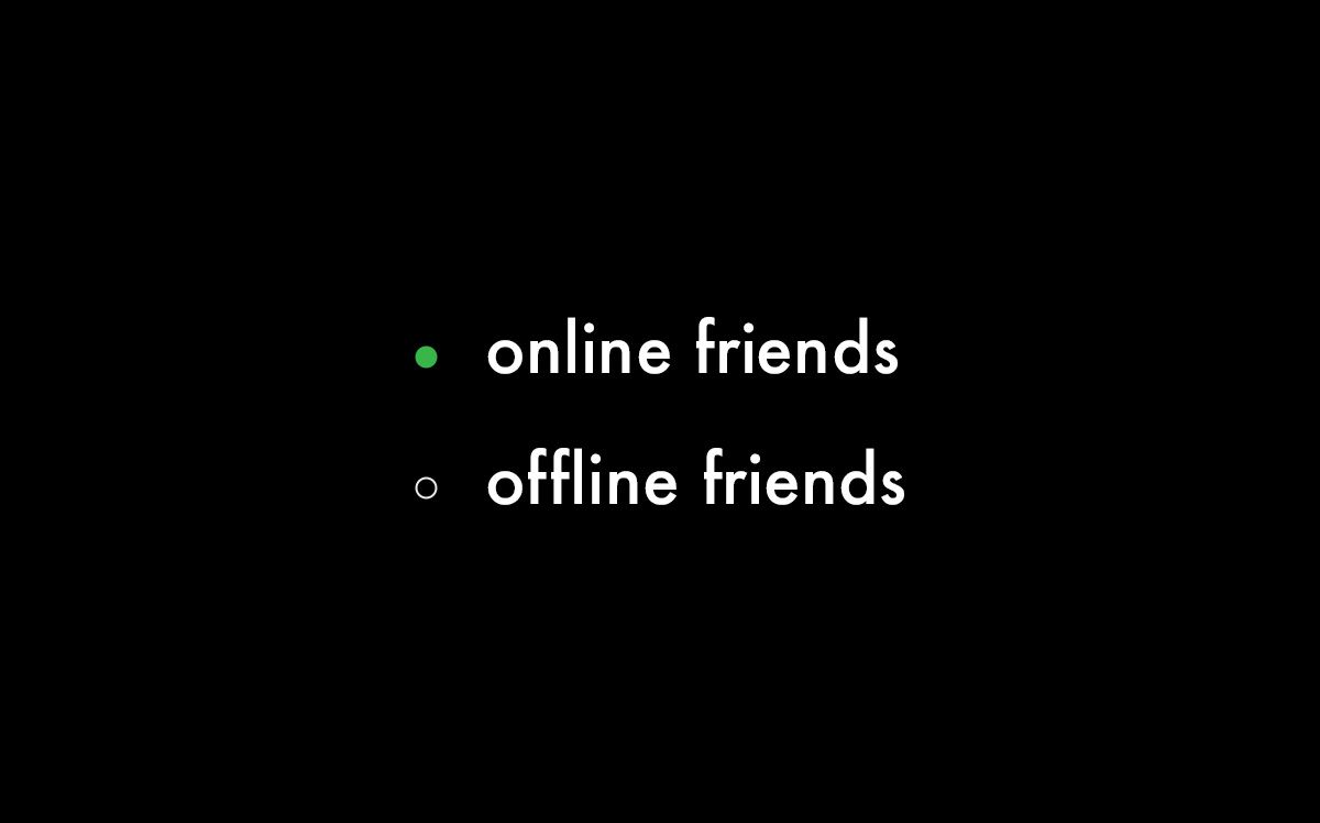 Online vs. offline friendships